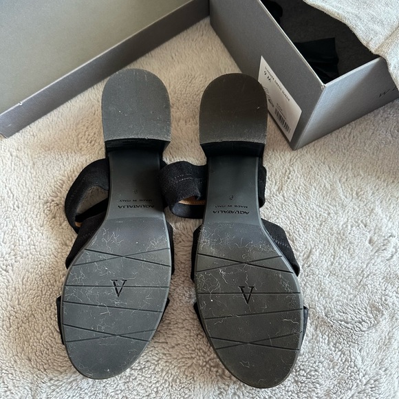 Aquatalia Summer Suede Block Heel Sandal - Picture 5 of 9